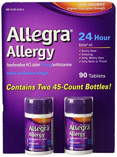 Allergy 45 Tablets 180 Mg Each 2 Pack = 90 Tablets!