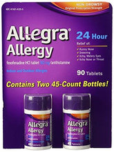 Allergy 45 Tablets 180 Mg Each 2 Pack = 90 Tablets!