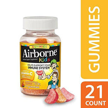 Airborne Kids Gummies Vitamin 667Mg Immune Support Supplement Assorted Fruit Flavors 21 Count