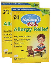 Hyland Allergy Relief 4 Kids Quick Dissolve Tabs 125 Count Pack Of 2