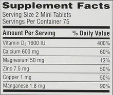 Caltrate Calcium Vitamin D3 Supplement 600+D3 Plus Minerals Mini Tablet 600 Mg 150 Count Pack Of 3