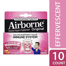 Airborne Immune Support Effervescent Tablets Pink Grapefruit 10 Ea Pack Of 6
