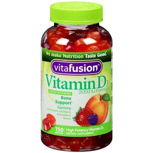 Vitamin D3 Gummy Vitamins Assorted Flavors 300 Count