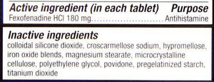 Adult 24 Hour Allergy Tablets 180Mg 140 Tablets