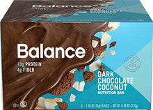 Dark Chocolate Coconut 1.58 Ounce Bars 6 Count
