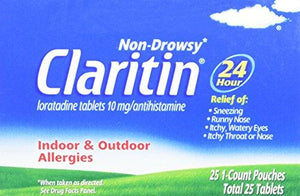 24Hour Nondrowsy Allergy Relief 25Individual Packets/Box