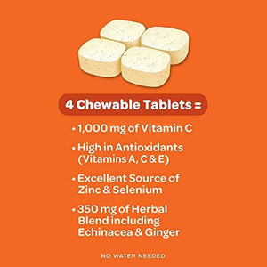 Airborne Immune Support Supplement With Vitamin C Chewable Tabletscitrus32 Ct
