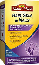 Hair Skin Nails With Biotin Softgel 2500 Mcg 60 Count