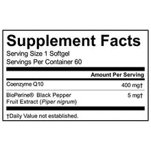 Coq10 400Mg 60 Vegetarian Softgels Enhanced With Bioperine For Increased Absorption