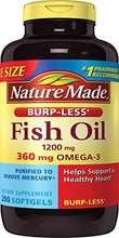 Fish Oil 1200 Mg Burpless Value Size 200Count