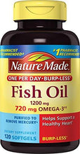 Fish Oil 1200Mg 720 Mg Omega3 120Count One Per Day