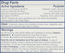 Homeopathic Tiny Cold Tablets