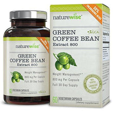 Green Coffee Bean Extract Pure With Antioxidants All Natural Weight Loss Supplement Maintains Normal Blood Sugar Levels 50% Chlorogenic Acid Nongmo 800Mg 60 Count