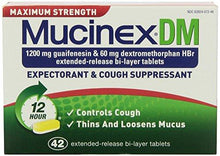 Dm Maximum Strength 12Hour Expectorant And Cough Supressant Tablets 84 Count Pack Ac