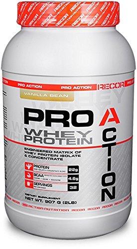 Recor Pro Action Whey Protein Vanilla Bean 2 Pound By
