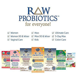 Raw Probiotics Acidophilus And Bifidobacteria Probioticcreated Vitamins Minerals Enzymes And Prebiotics Gluten Free 90 Vegetarian Capsules