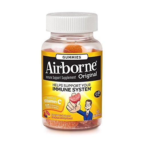Airborne Gummies Assorted Fruit Flavor 42 Ct