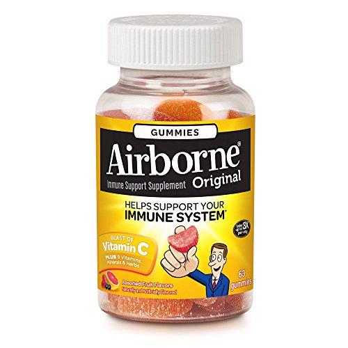 Airborne Vitamin C Gummies Assorted Fruit 63 Count