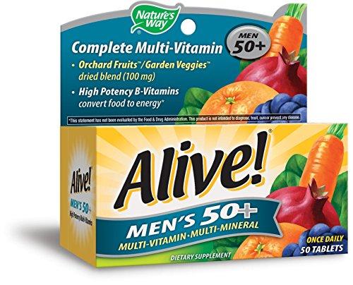 Alive 50 Plus Multivitamin And Mineral Tablets 50 Count