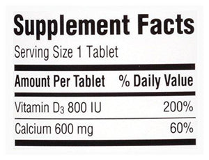 Caltrate 600+D3 Calcium And Vitamin D Supplement Tablet 600 Mg 200 Count