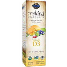D3 Vitamin Mykind Organic Whole Food Vitamin D Supplement With Plant Omegas Vegan Vanilla 2Oz Liquid Spray