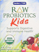 Raw Probiotics Kids Acidophilus And Bifidobacteria Organic Probiotic Supports Digestive Health And Immune System Gluten And Soyfree Certified Organic 3.4 Oz