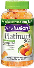Platinum 50+ Multivitamin Gummy Peach 100 Ea Pack Of 3