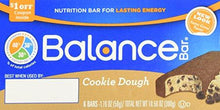Balance Cookie Dough Nutrition Energy Bar 6 Count