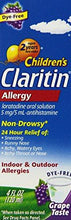 Children Allergy Nondrowsy Grape 4Ounce Bottles Pack Of 2