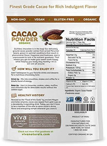 #1 Best Selling Certified Organic Cacao Powder From Superior Criollo Beans 1 Lb Bag