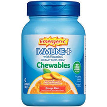 Emergenc Immune+ Chewables System Support Dietary Supplement Tablet With 600 Iu Vitamin D Orange Blast Flavor 42 Count