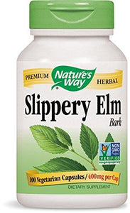 Slippery Elm Bark 400 Mg 100 Capsules Pack Of 2