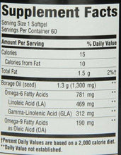 Borage Oil 1300Mg 60 Softgels