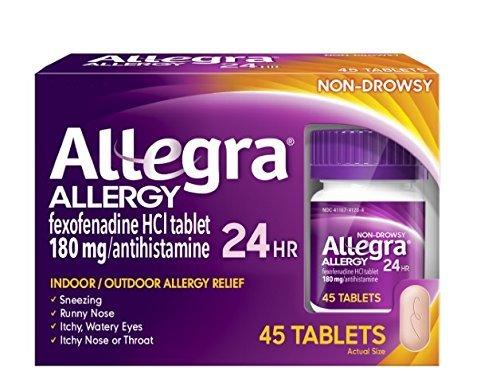 Adult 24 Hour Allergy Tablets 180Mg .1Pack 45 Count Each
