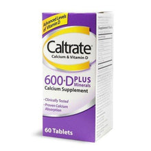 Caltrate 600+D Plus Minerals Tablets 60 Ct Made In Thailand
