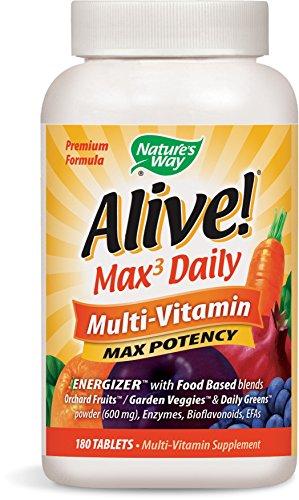 Alive! Max3 Daily Multivitamin Max Potency 180 Tablets