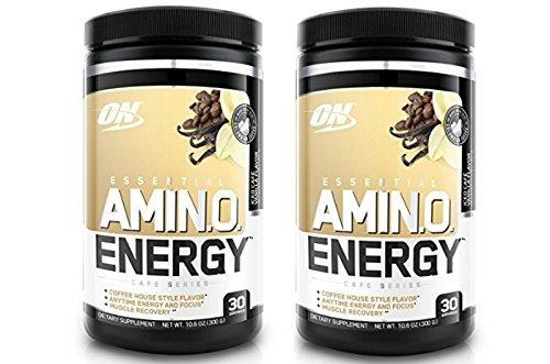 Amino Energy Iced Cafe Vanilla 30 Servings Pack Of 2