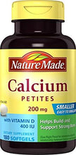 Calcium Petites 200 Mg With Vitamin D Softgels 180 Count