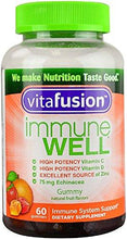 Immune Well Gummies Natural Fruit Flavors 60 Ea Pack Of 3