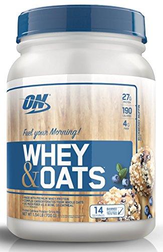 On Whey Oats Protein Powder With 14 Servings Blueberry Muffin 1.54 Pound