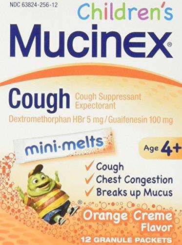Children Cough Minimelts Orange Cream 12Count Pack Of 2