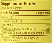 Calcium 600Mg With Vitamin D 100 Softgels Pack Of 6