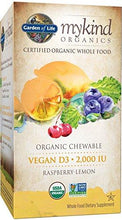 Vitamin D3 Mykind Vegan Organic D Vitamin Whole Food Supplement For Immune And Bone Health 2000 Iu Raspberry Lemon 30 Chewable Tablets