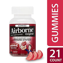 Airborne Vitamin C 1000Mg Immune Support Supplement Gummies Berry Flavor 21 Count