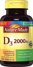 Vitamin D3 2000 I.U. 400 Tablets Value Size