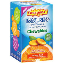 Emergenc Immune+ Chewables System Support Dietary Supplement Tablet With 600 Iu Vitamin D Orange Blast Flavor 42 Count