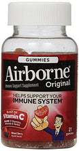 Airborne Vitamin C 1000Mg Immune Support Supplement Gummies Berry Flavor 21 Count
