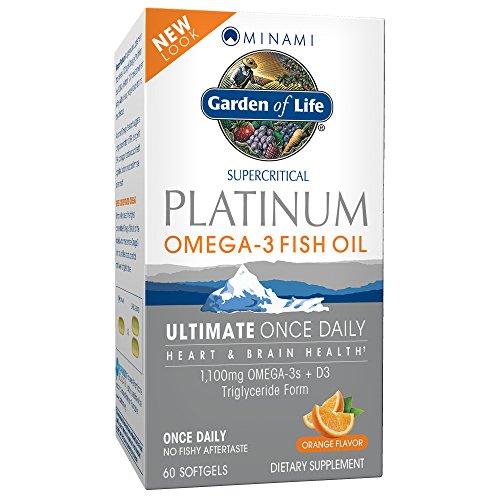 Omega 3 Fish Oil With Vitamin D Once Daily Minami Platinum Natural Brain Function Heart And Mood Supplement 60 Softgels
