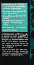 Research Lipo 6 Black Hers Ultra Concentrate 60 Count
