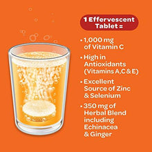 Airborne Vitamin C 1000Mg Immune Support Supplement Effervescent Formula Orange 30 Count Tablets
